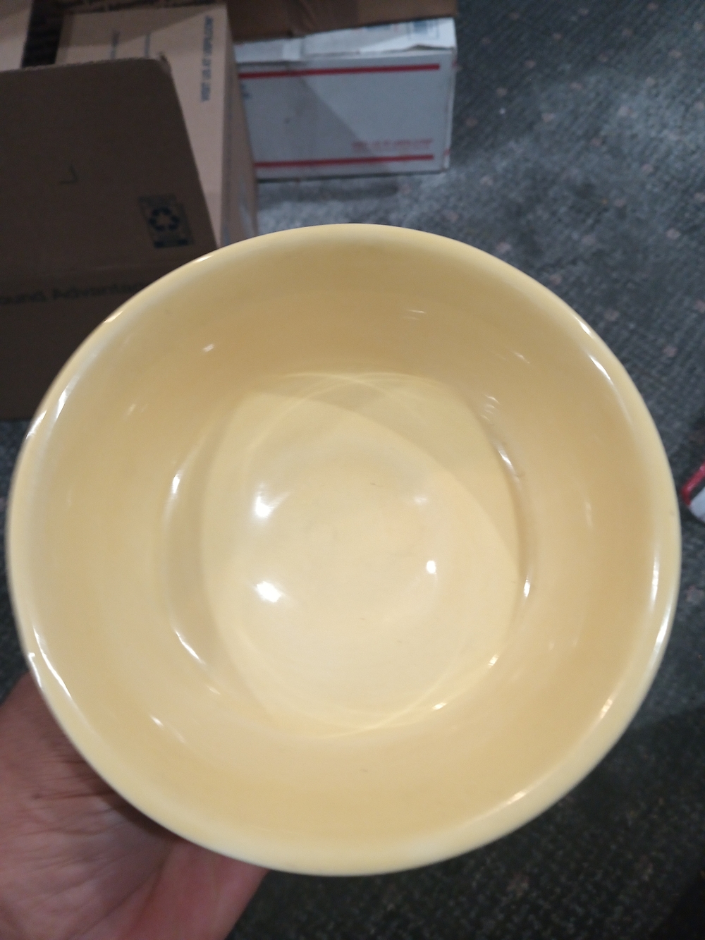 Set Of 4 Trisa Stoneware Yellow and Orange Pedestal Sherbet Dessert Bowl - Picture 4 of 6